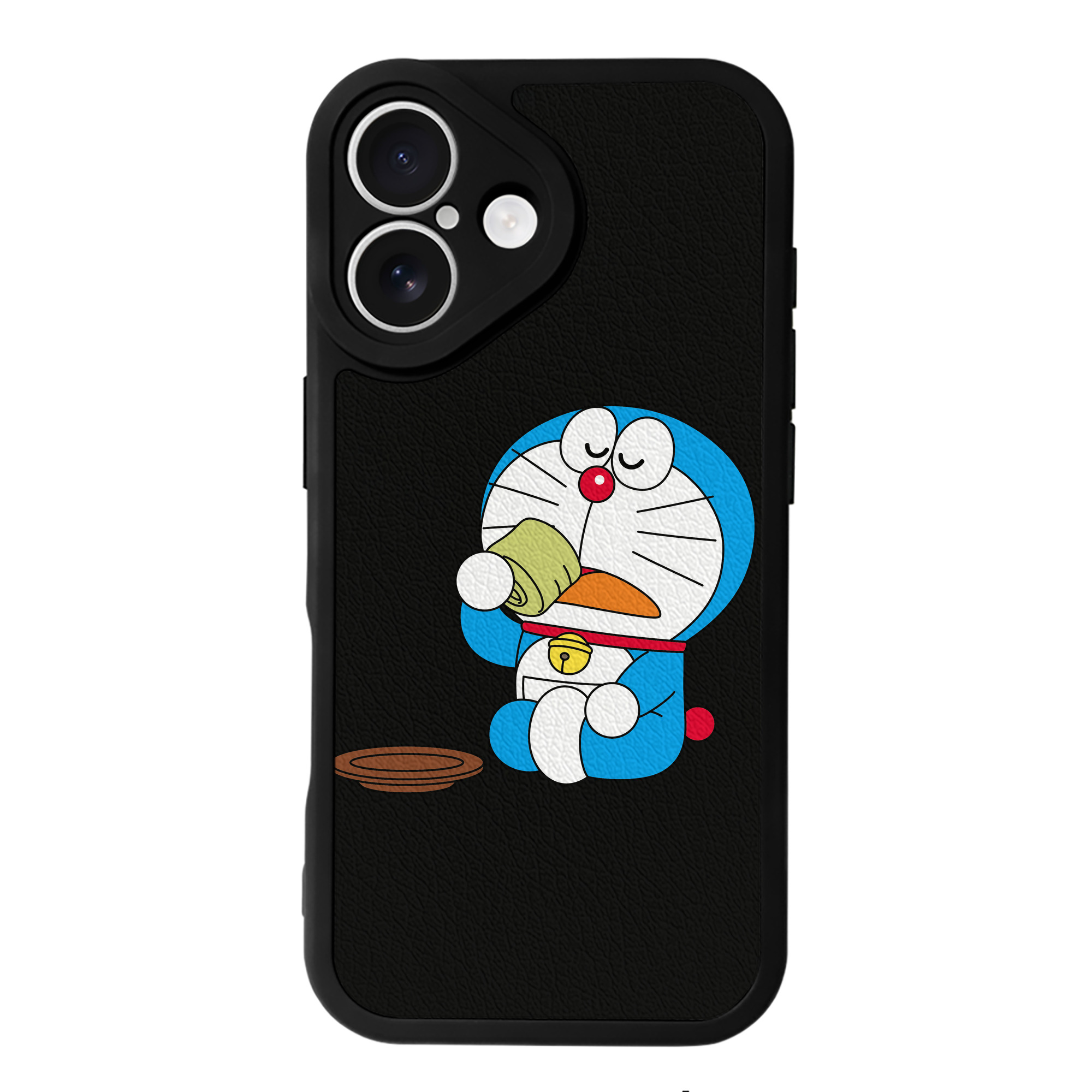 （画像用） ドラえもん Doraemon 【iPhone 16シリーズ対応】シリコンスマホケース（レザー調） 材質：シリコン